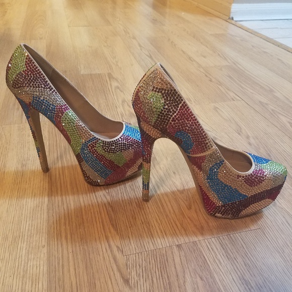 Steve Madden heels Dyvinal Bright Multi - Picture 2 of 4